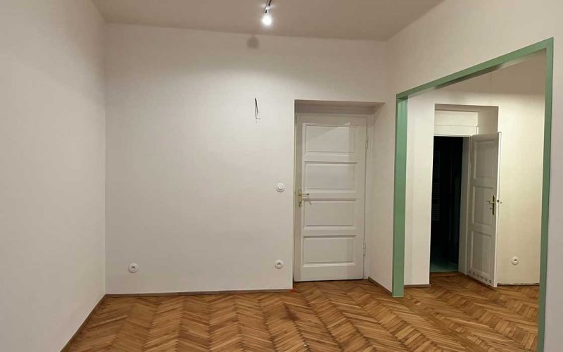 Rekonstrukce interiéru v pastelovém moderním stylu v Praze 3